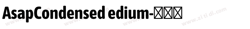 AsapCondensed edium字体转换